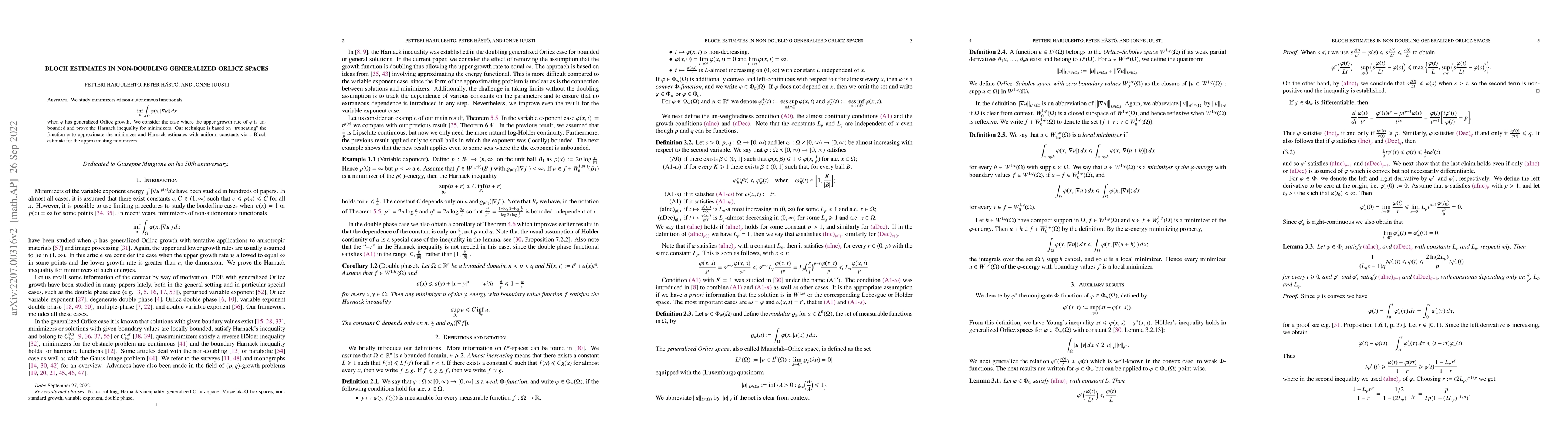 Thumbnail for Bloch estimates in non-doubling generalized Orlicz spaces