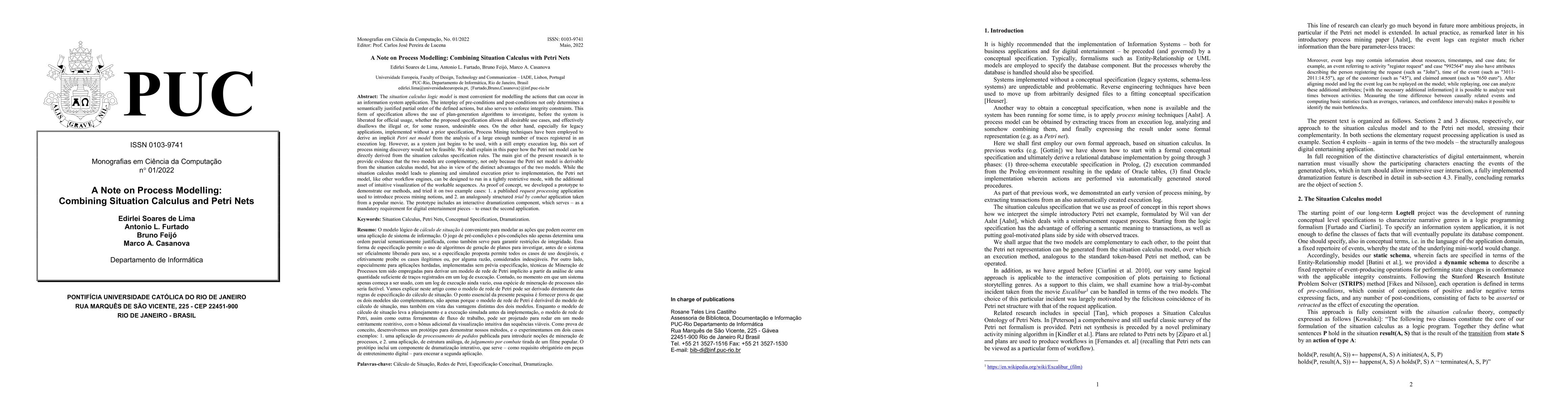 Thumbnail for A Note on Process Modelling: Combining Situation Calculus and Petri Nets