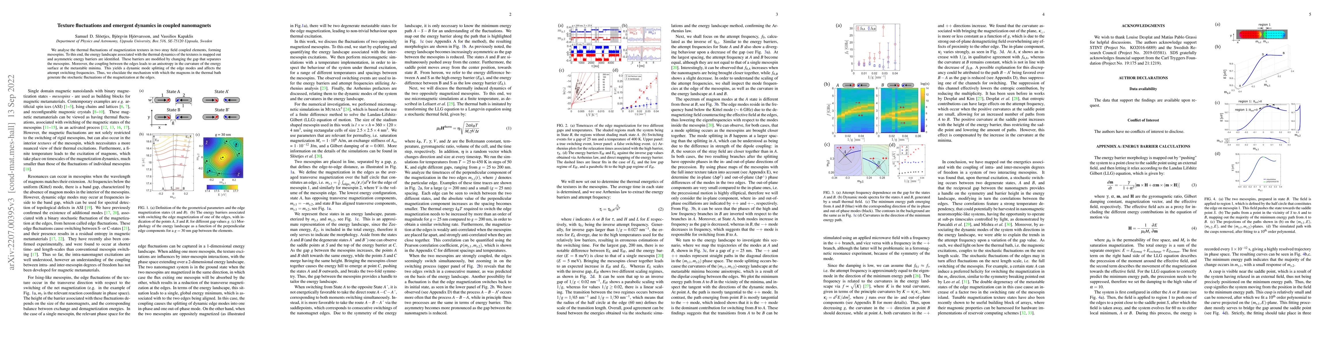 Thumbnail for Texture fluctuations and emergent dynamics in coupled nanomagnets