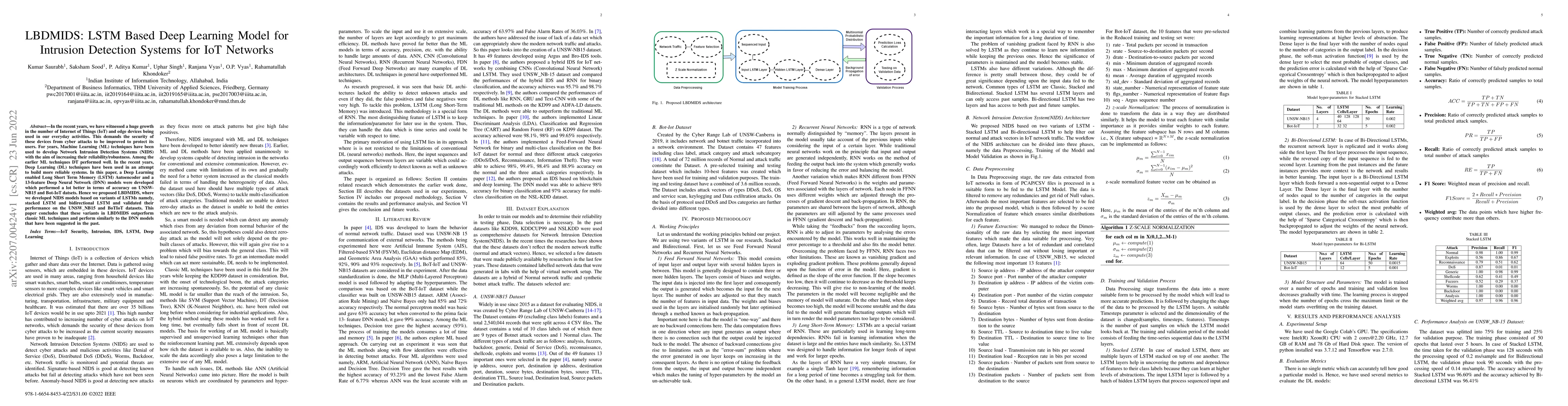 Thumbnail for LBDMIDS: LSTM Based Deep Learning Model for Intrusion Detection Systems
  for IoT Networks