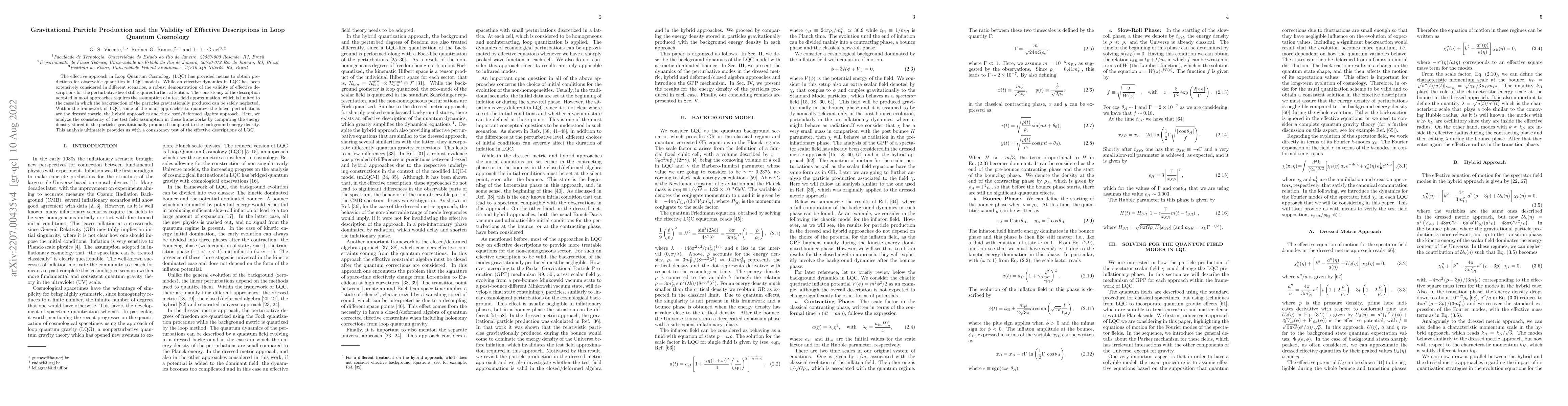 Thumbnail for Gravitational Particle Production and the Validity of Effective
  Descriptions in Loop Quantum Cosmology