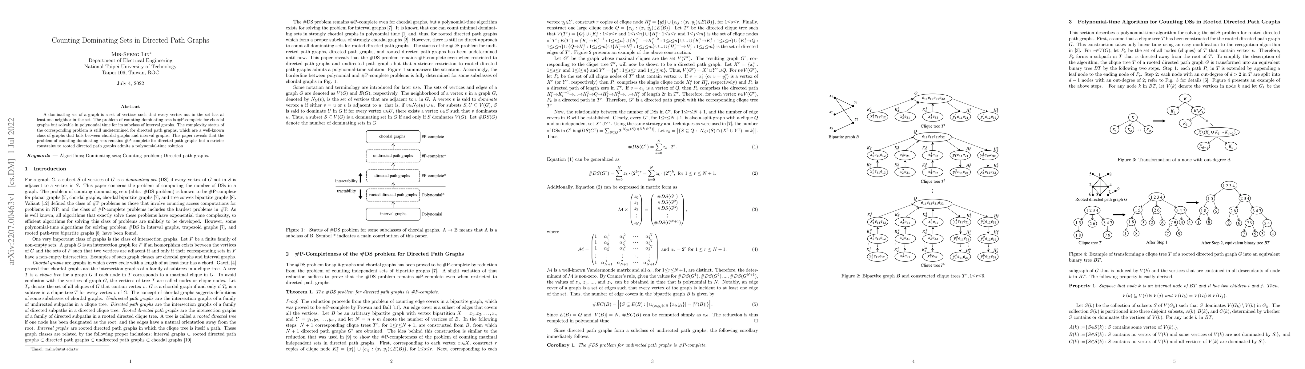 Thumbnail for Counting Dominating Sets in Directed Path Graphs