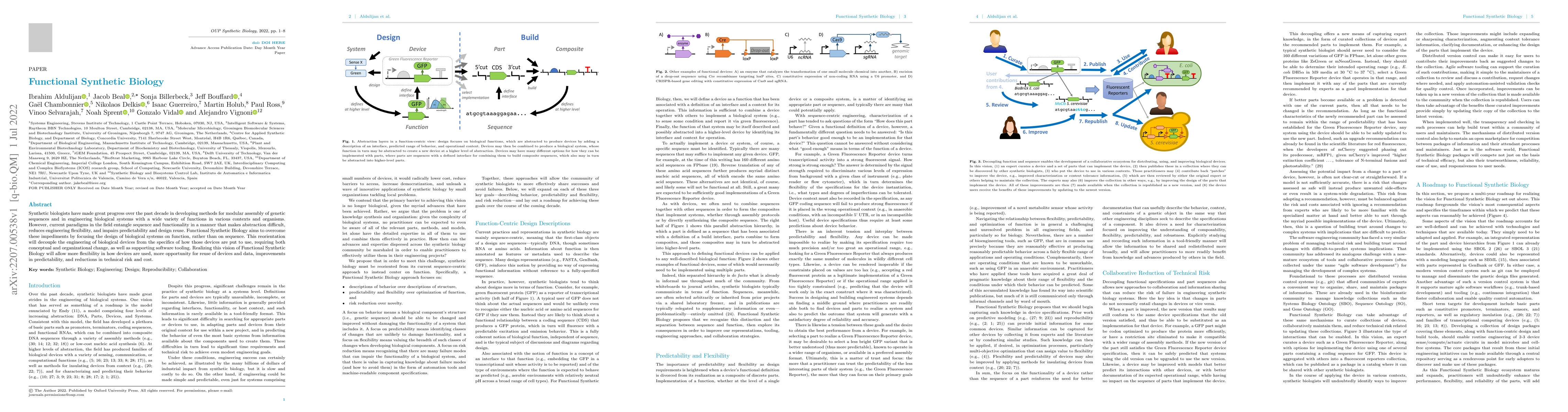 Thumbnail for Functional Synthetic Biology