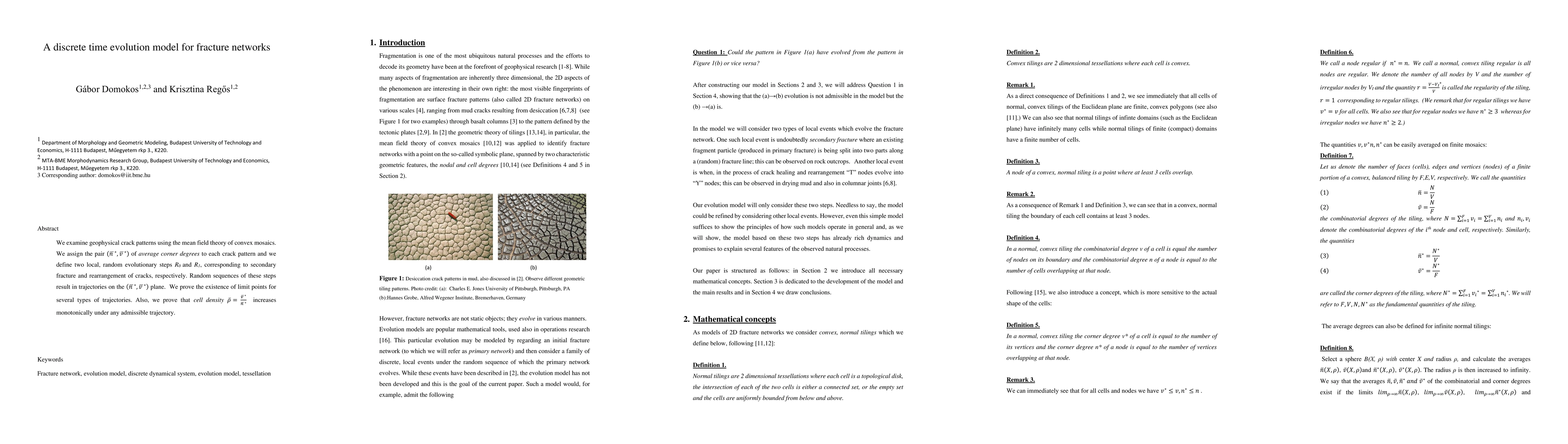 Thumbnail for A discrete time evolution model for fracture networks