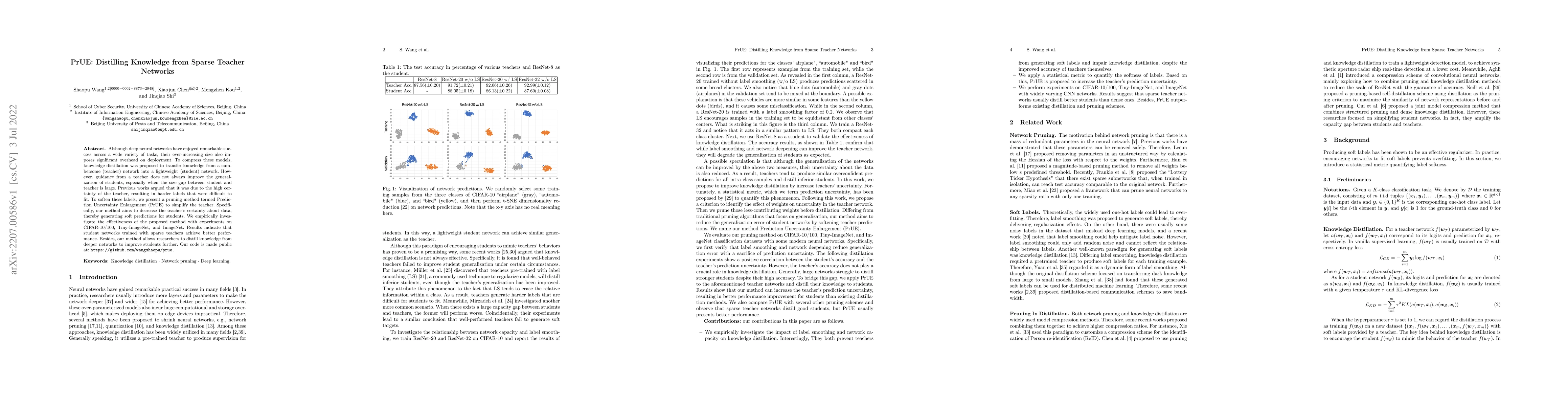 Thumbnail for PrUE: Distilling Knowledge from Sparse Teacher Networks