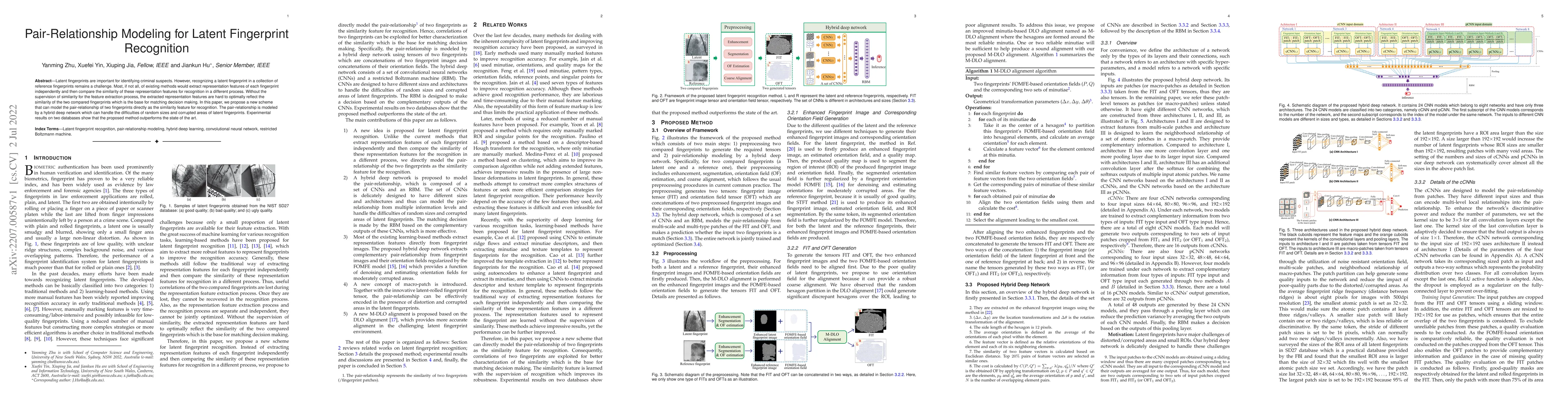 Thumbnail for Pair-Relationship Modeling for Latent Fingerprint Recognition