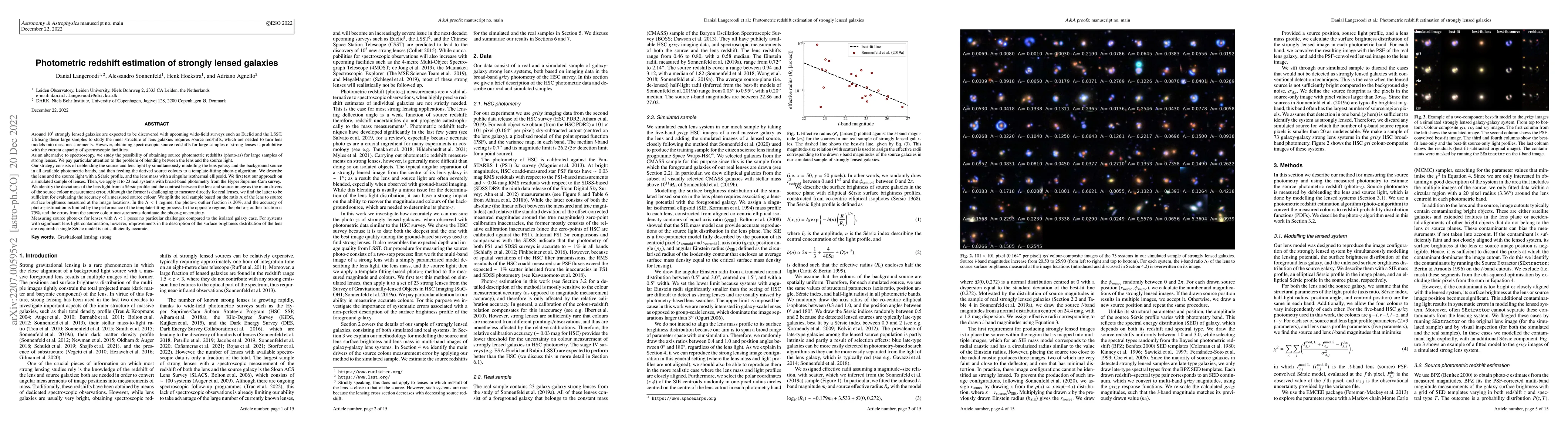 Thumbnail for Photometric redshift estimation of strongly lensed galaxies