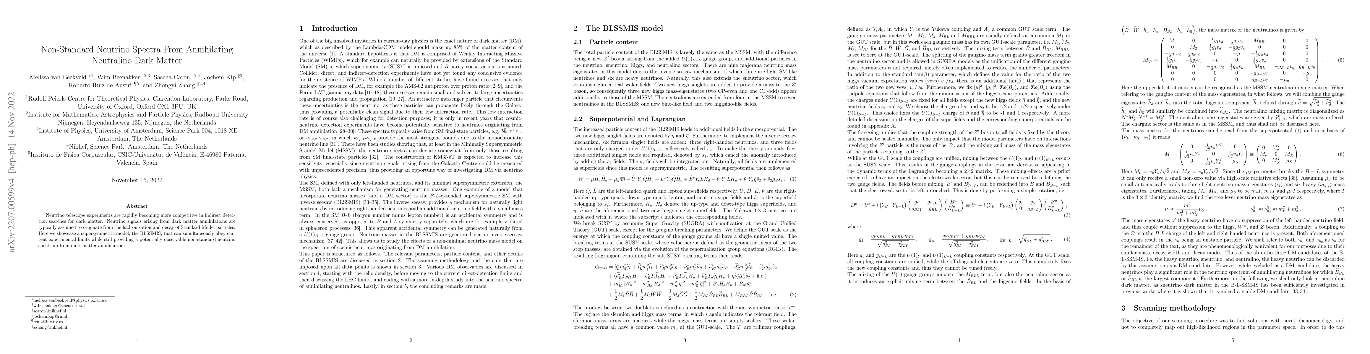 Thumbnail for Non-Standard Neutrino Spectra From Annihilating Neutralino Dark Matter