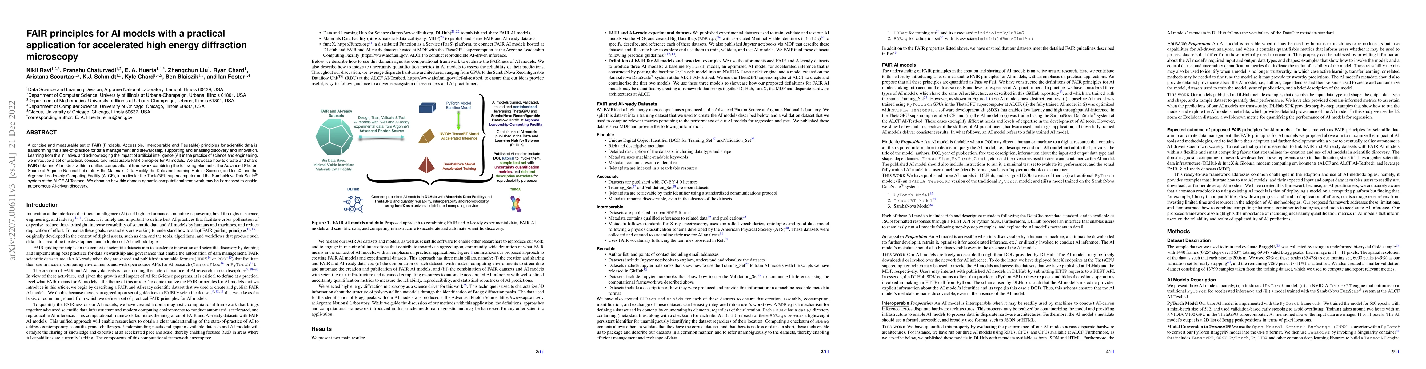 Thumbnail for FAIR principles for AI models with a practical application for
  accelerated high energy diffraction microscopy
