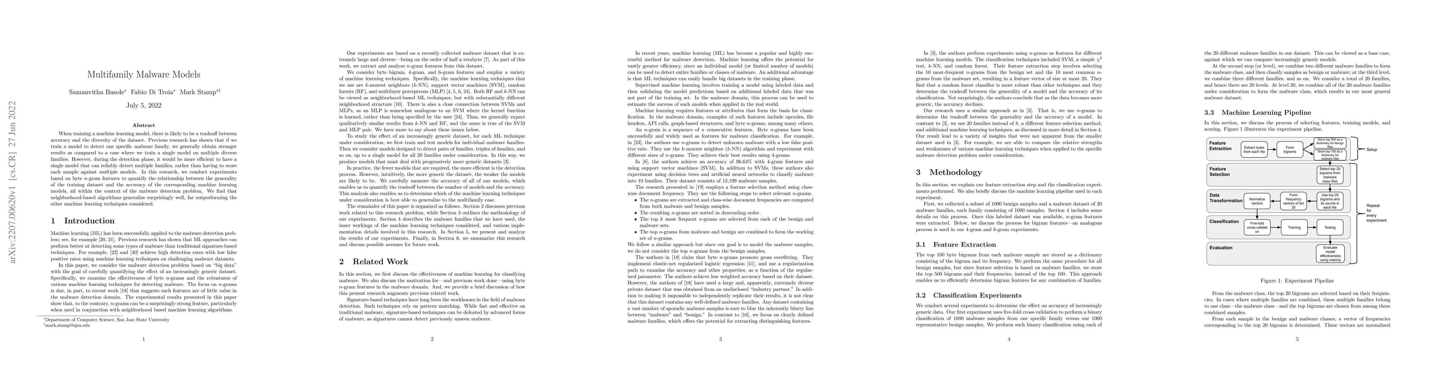 Thumbnail for Multifamily Malware Models