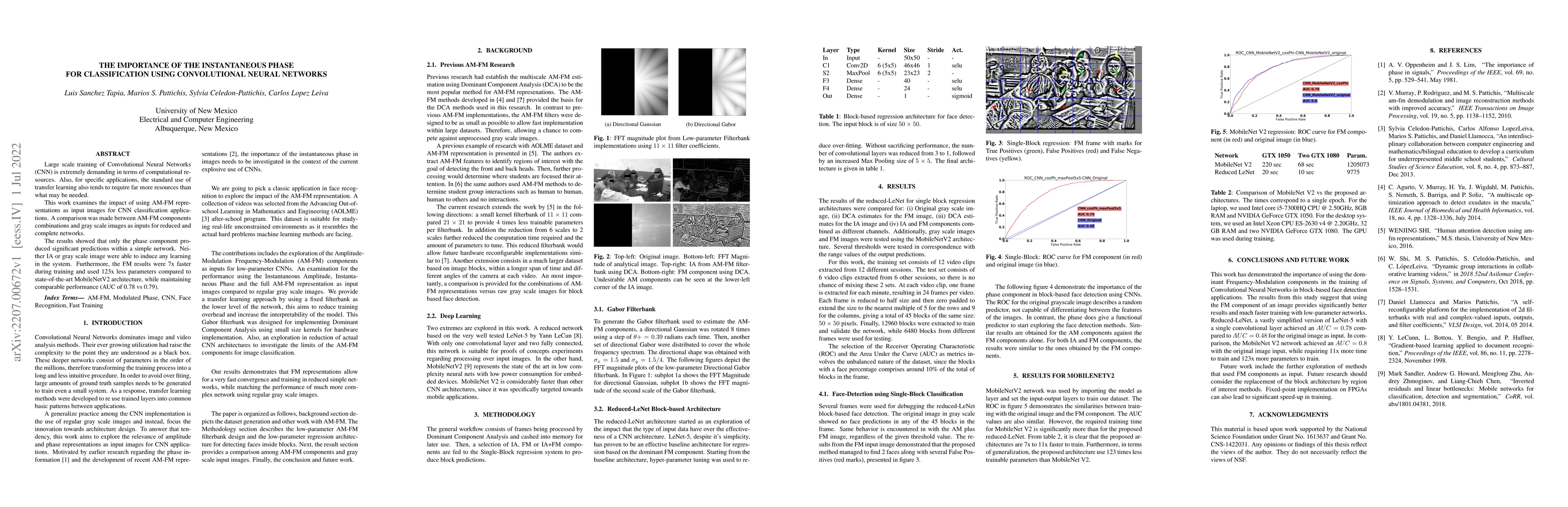 Thumbnail for The Importance of the Instantaneous Phase for classification using
  Convolutional Neural Networks