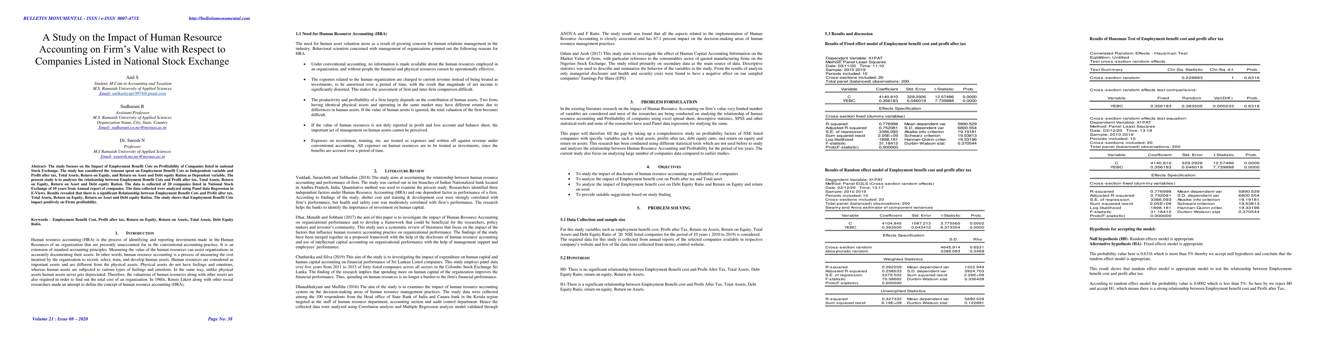 Thumbnail for A Study on the Impact of Human Resource Accounting on Firms Value with
  Respect to Companies Listed in National Stock Exchange