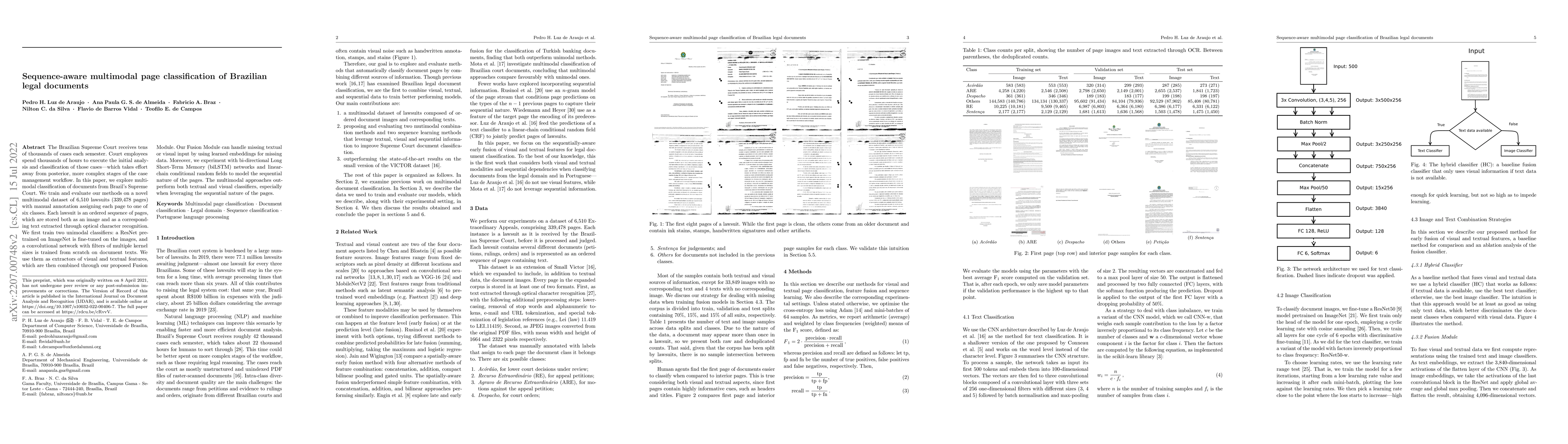 Thumbnail for Sequence-aware multimodal page classification of Brazilian legal
  documents