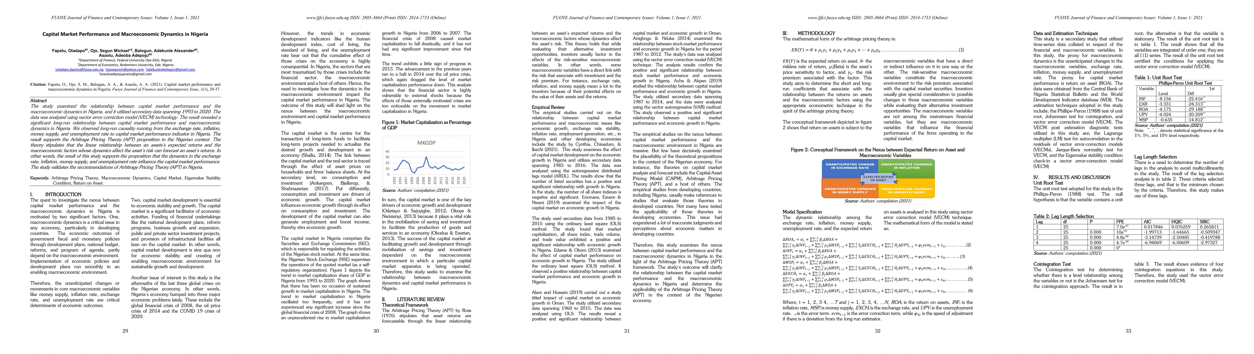 Thumbnail for Capital Market Performance and Macroeconomic Dynamics in Nigeria