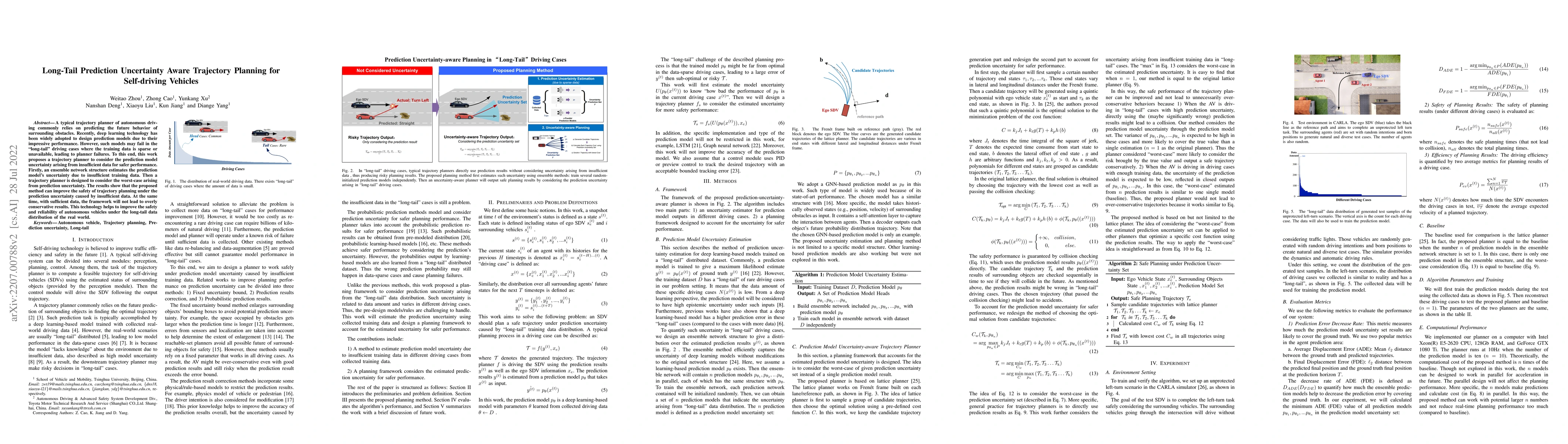 Thumbnail for Long-Tail Prediction Uncertainty Aware Trajectory Planning for
  Self-driving Vehicles