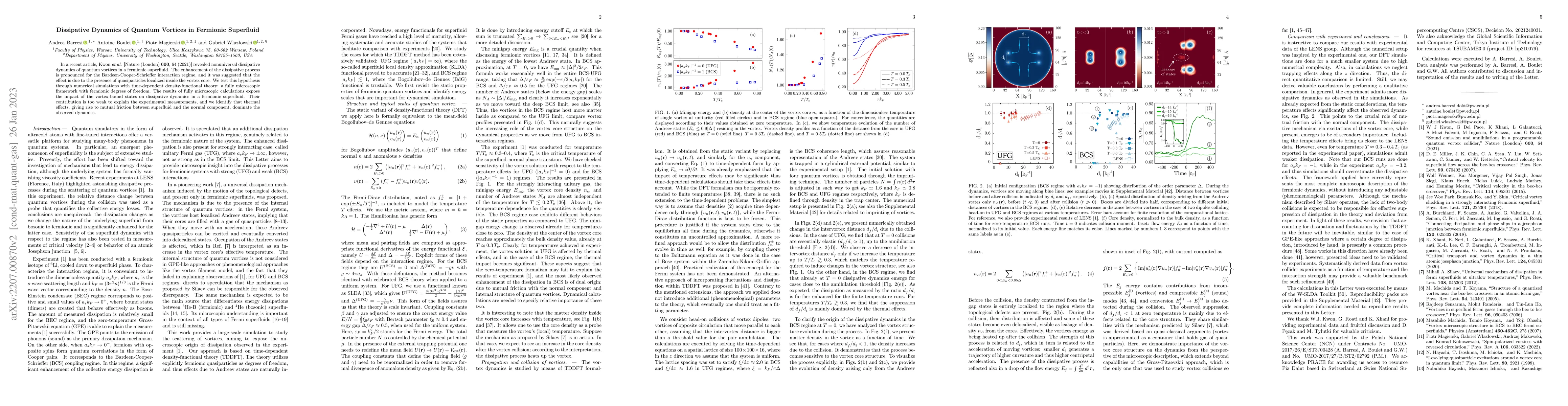 Thumbnail for Dissipative Dynamics of Quantum Vortices in Fermionic Superfluid