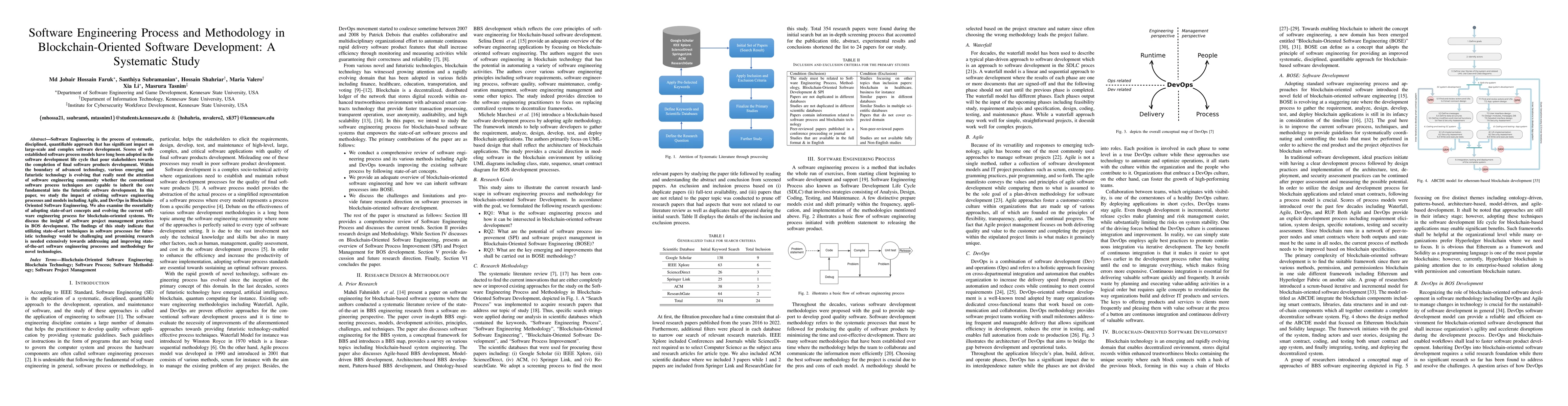 Thumbnail for Software Engineering Process and Methodology in Blockchain-Oriented
  Software Development: A Systematic Study