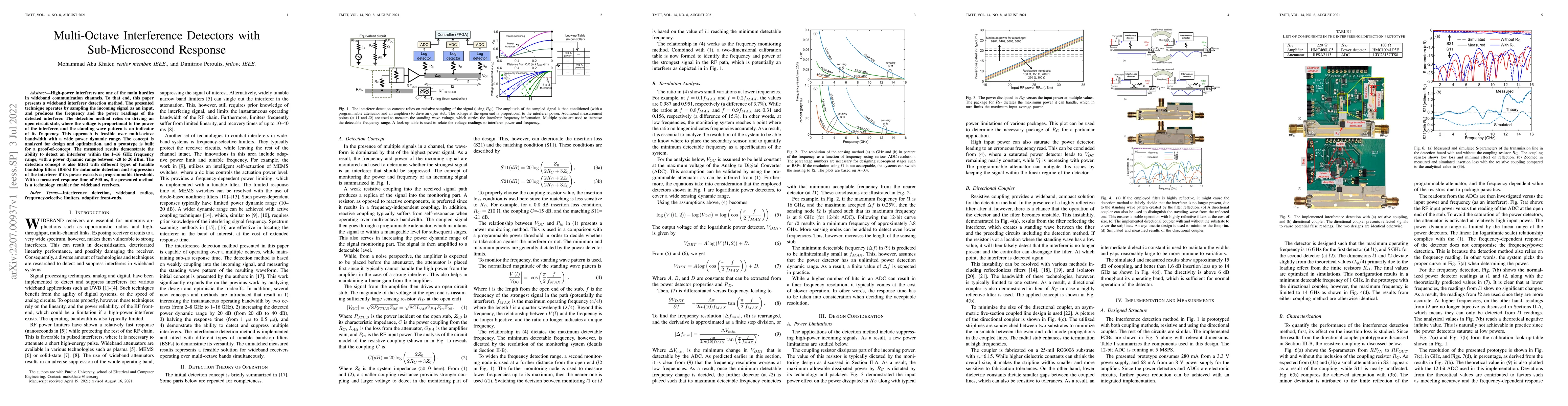 Thumbnail for Multi-Octave Interference Detectors with Sub-Microsecond Response