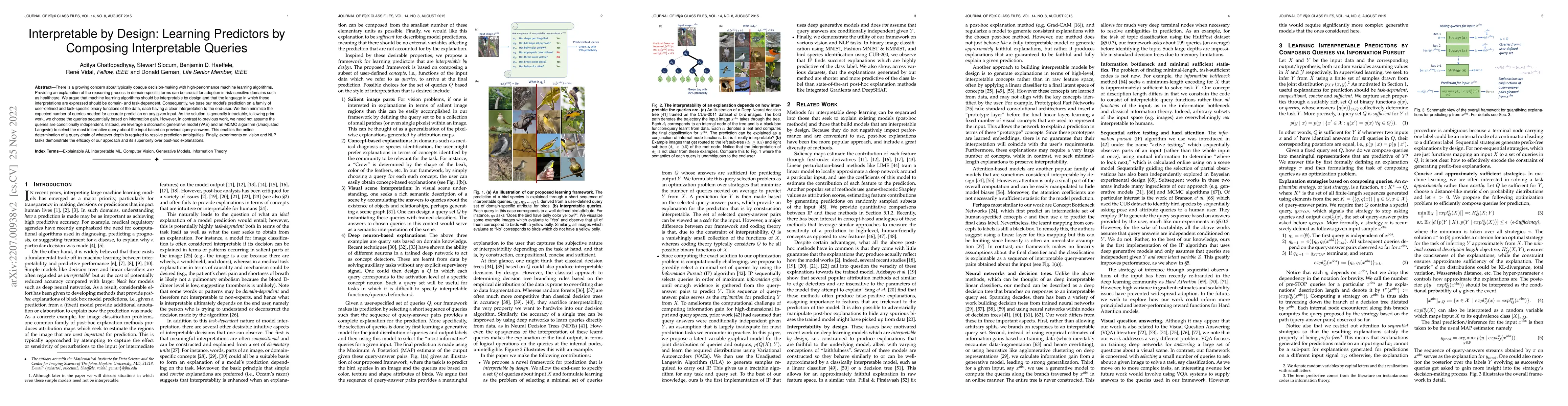 Thumbnail for Interpretable by Design: Learning Predictors by Composing Interpretable
  Queries