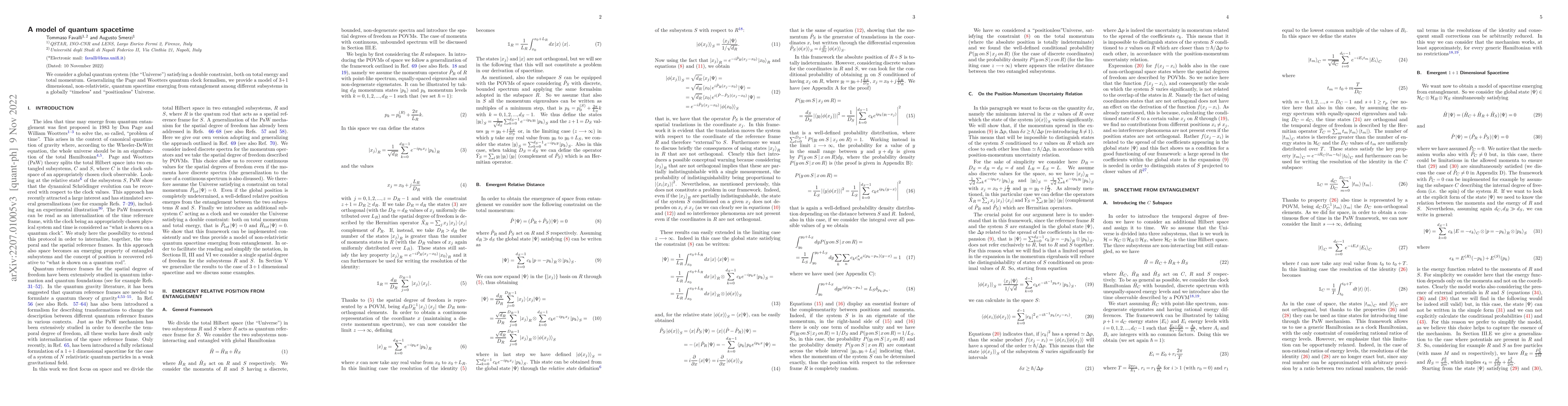 Thumbnail for A model of quantum spacetime