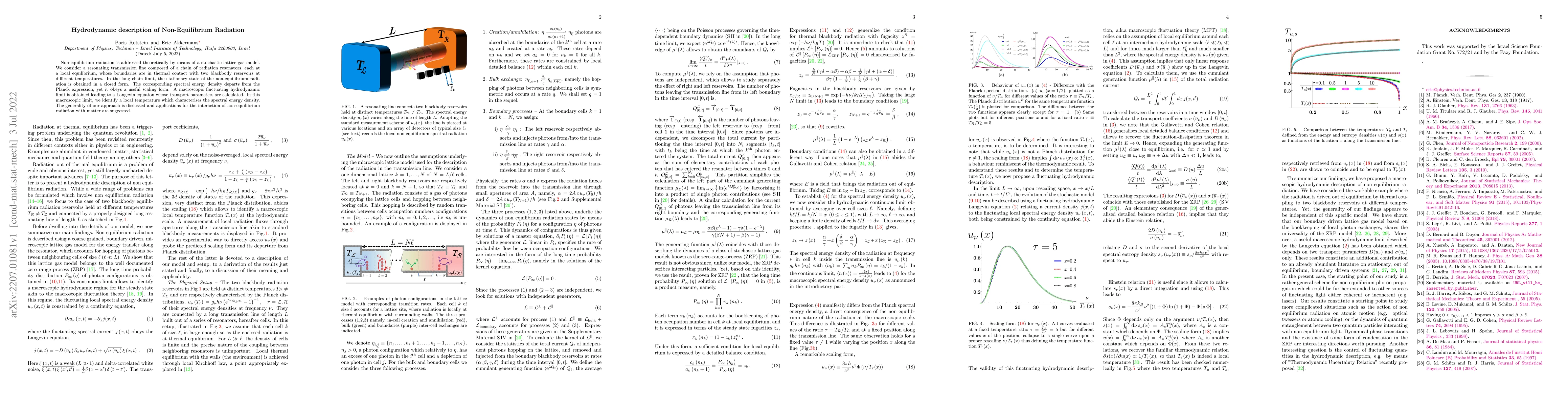 Thumbnail for Hydrodynamic description of Non-Equilibrium Radiation