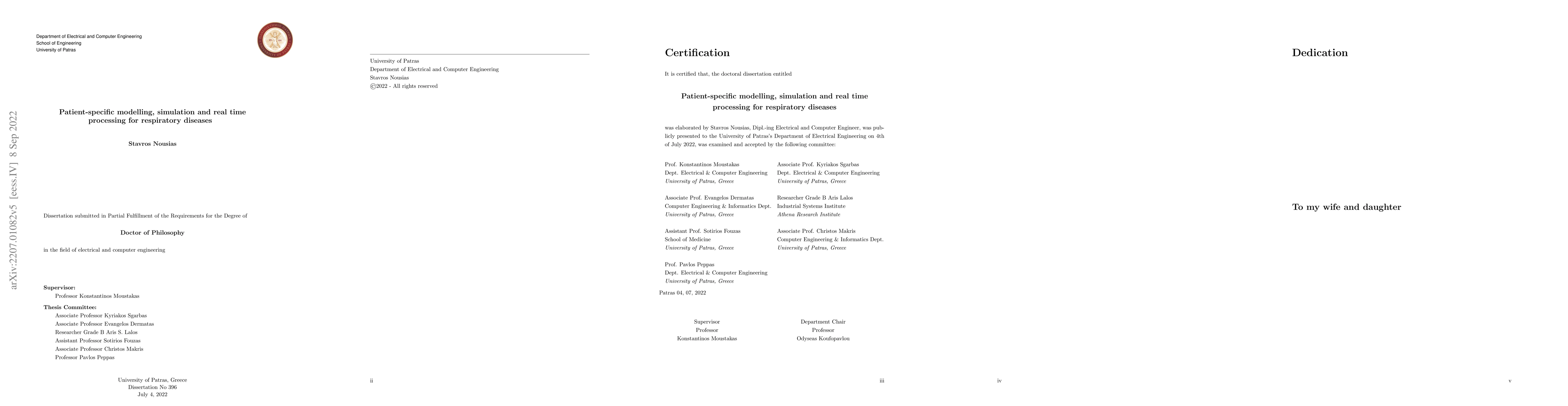 Thumbnail for Patient-specific modelling, simulation and real-time processing for
  respiratory diseases