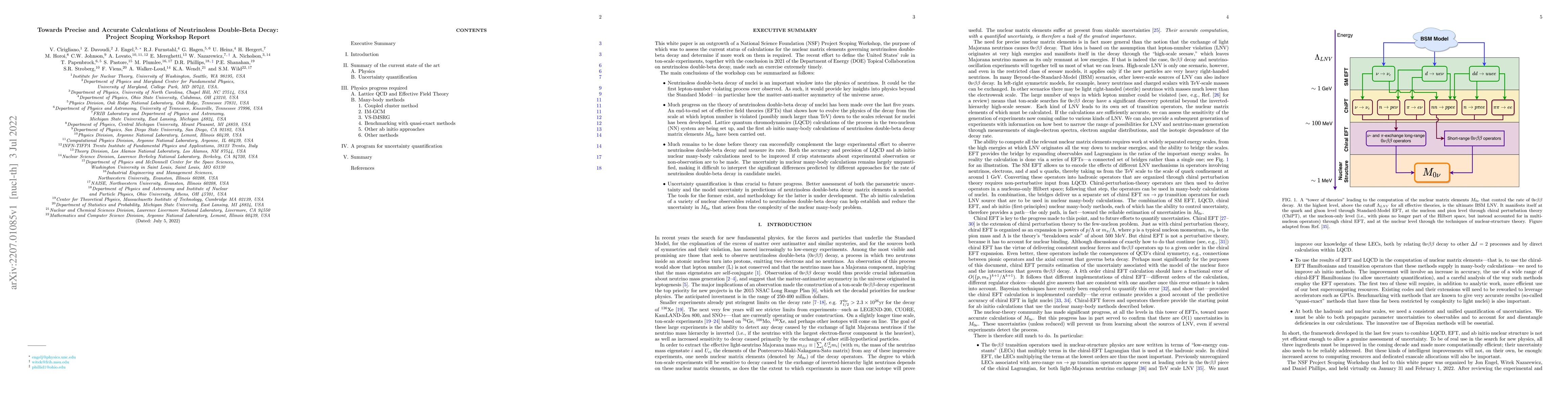 Thumbnail for Towards Precise and Accurate Calculations of Neutrinoless Double-Beta
  Decay: Project Scoping Workshop Report