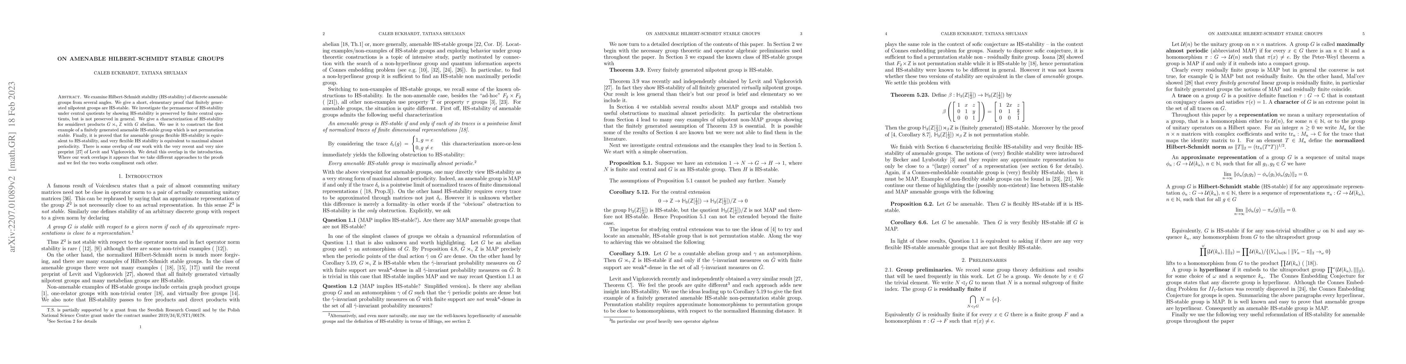 Thumbnail for On amenable Hilbert-Schmidt stable groups