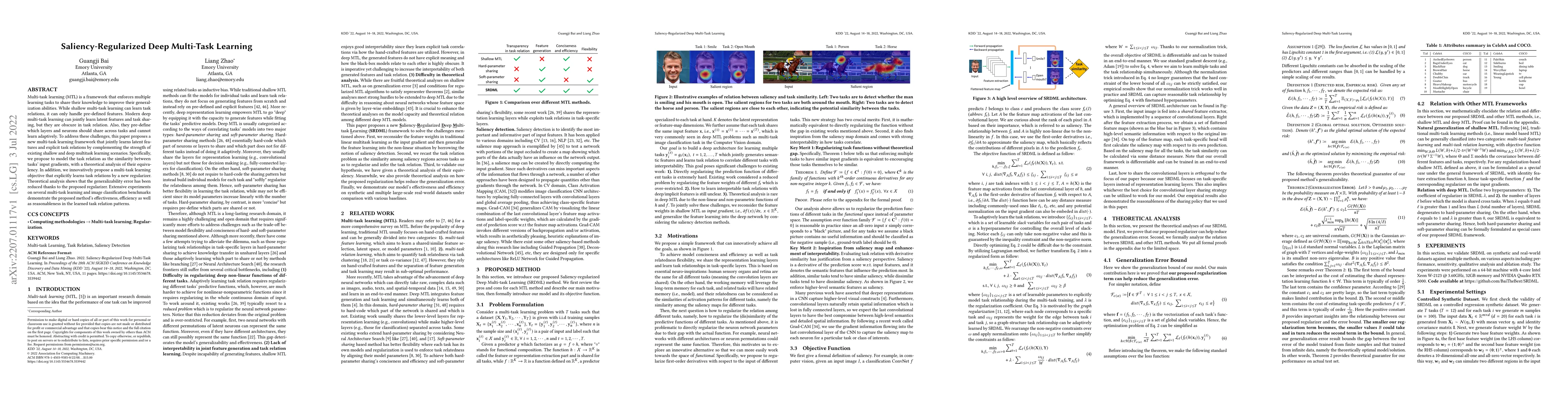 Thumbnail for Saliency-Regularized Deep Multi-Task Learning