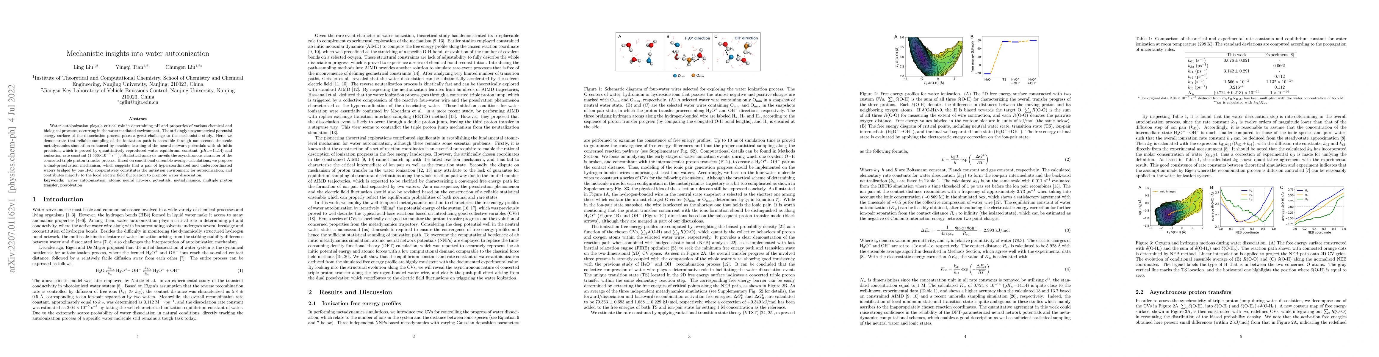 Thumbnail for Mechanistic insights into water autoionization
