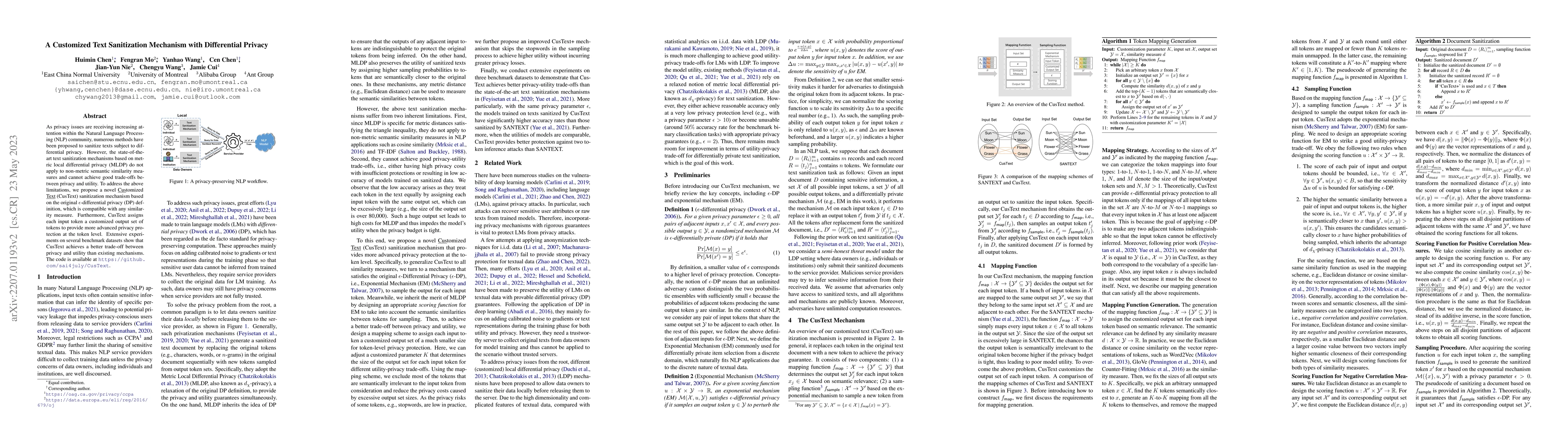 Thumbnail for A Customized Text Sanitization Mechanism with Differential Privacy