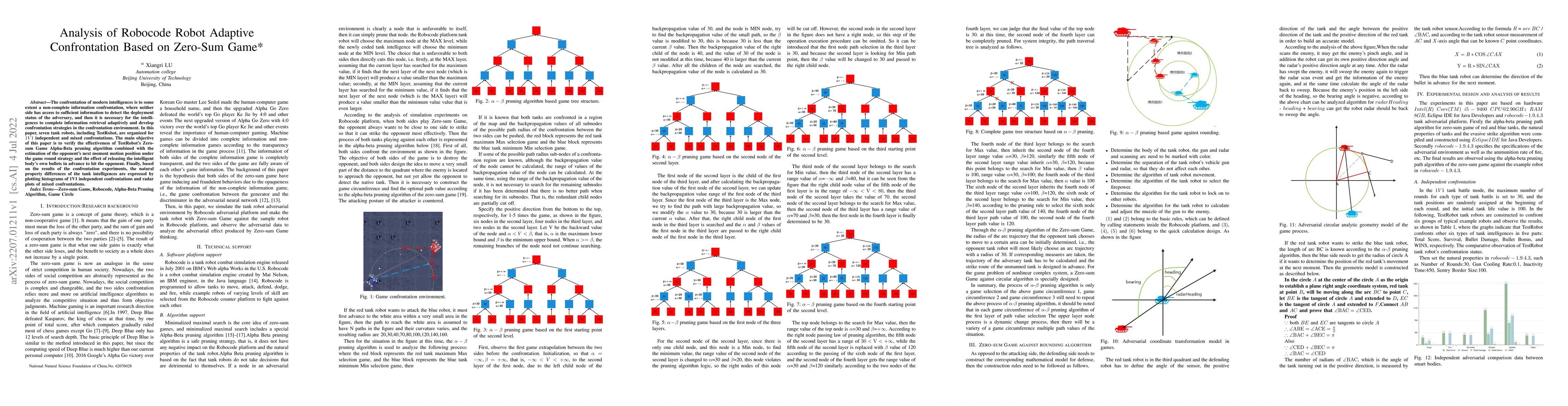 Thumbnail for Analysis of Robocode Robot Adaptive Confrontation Based on Zero-Sum Game
