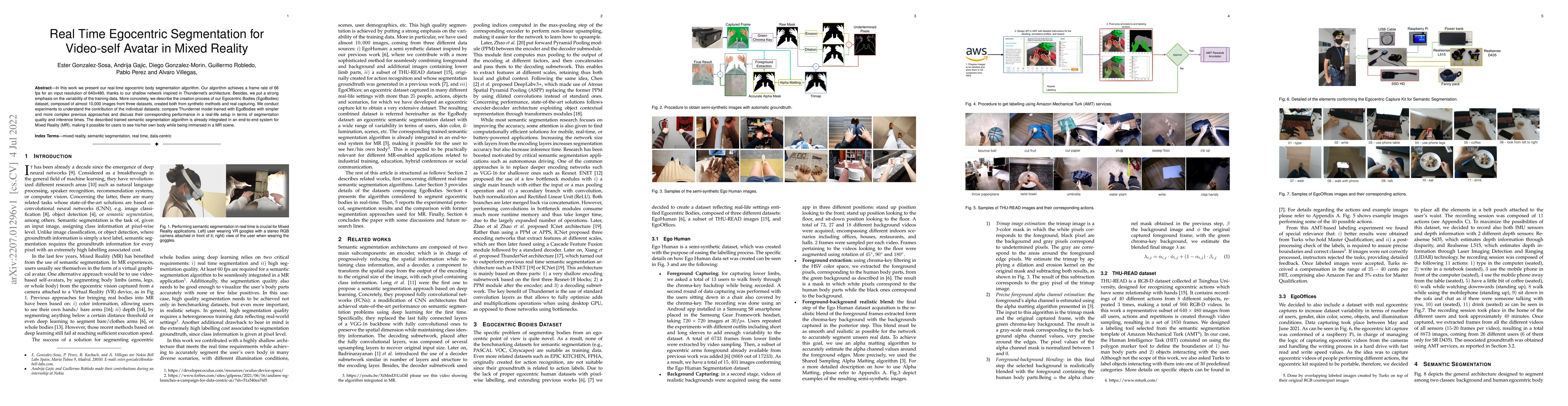 Thumbnail for Real Time Egocentric Segmentation for Video-self Avatar in Mixed Reality