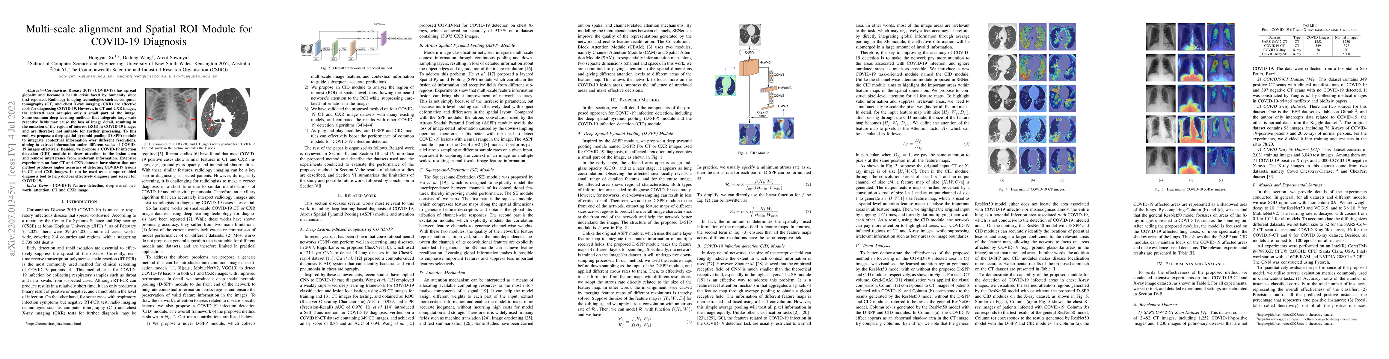 Thumbnail for Multi-scale alignment and Spatial ROI Module for COVID-19 Diagnosis