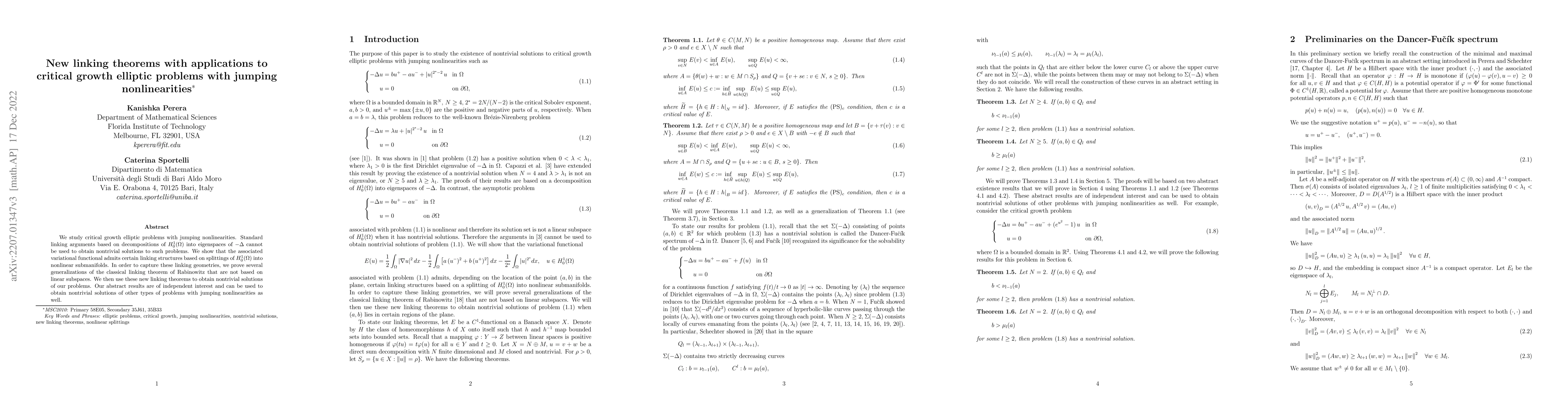 Thumbnail for New linking theorems with applications to critical growth elliptic
  problems with jumping nonlinearities