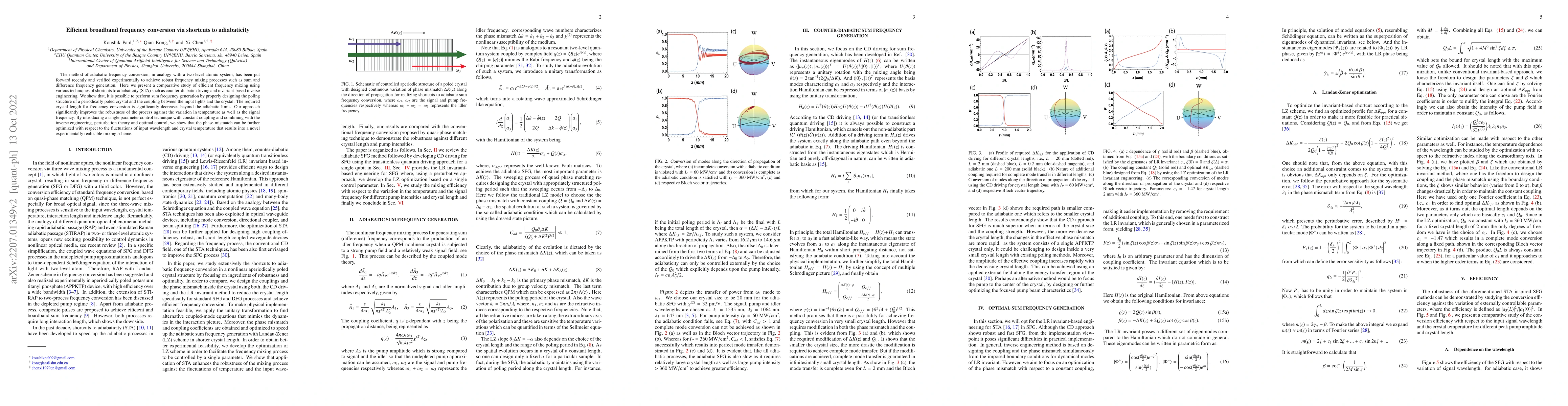 Thumbnail for Efficient broadband frequency conversion via shortcut to adiabaticity