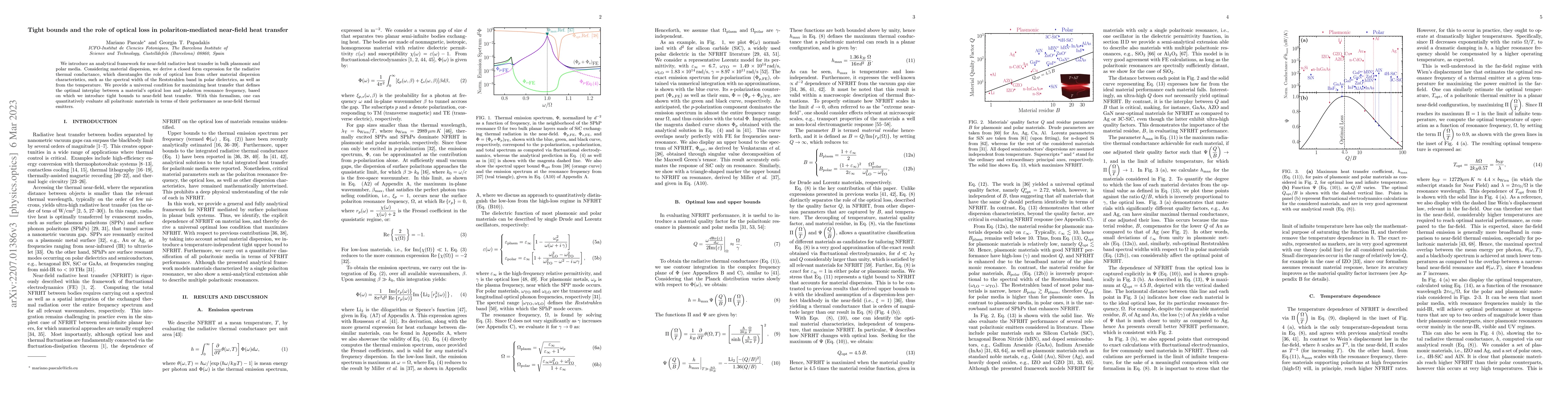 Thumbnail for Tight bounds and the role of optical loss in polariton-mediated
  near-field heat transfer