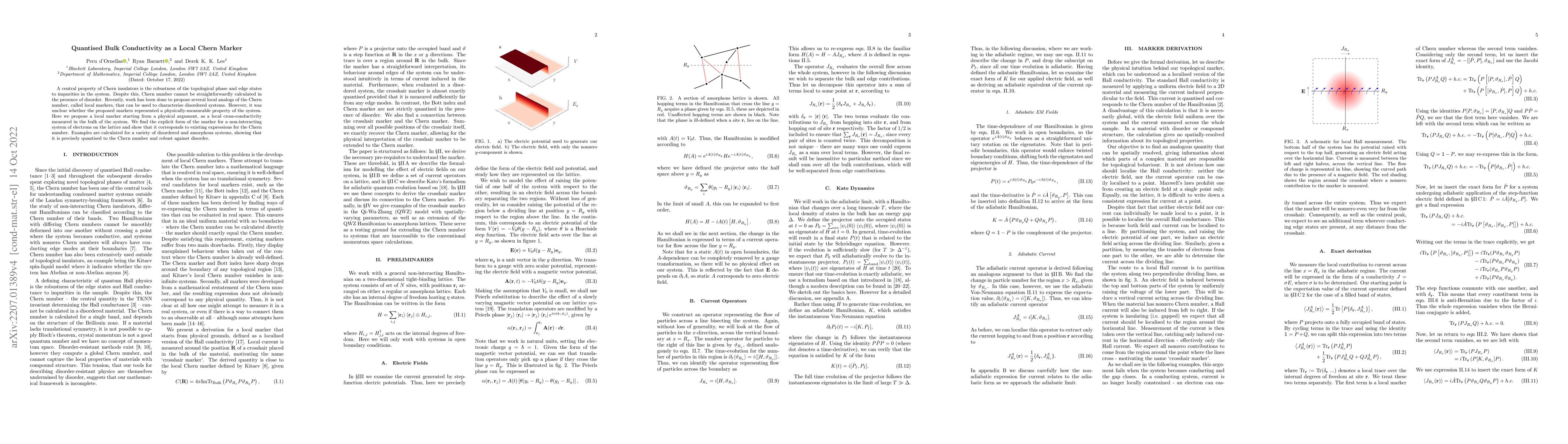 Thumbnail for Quantised Bulk Conductivity as a Local Chern Marker