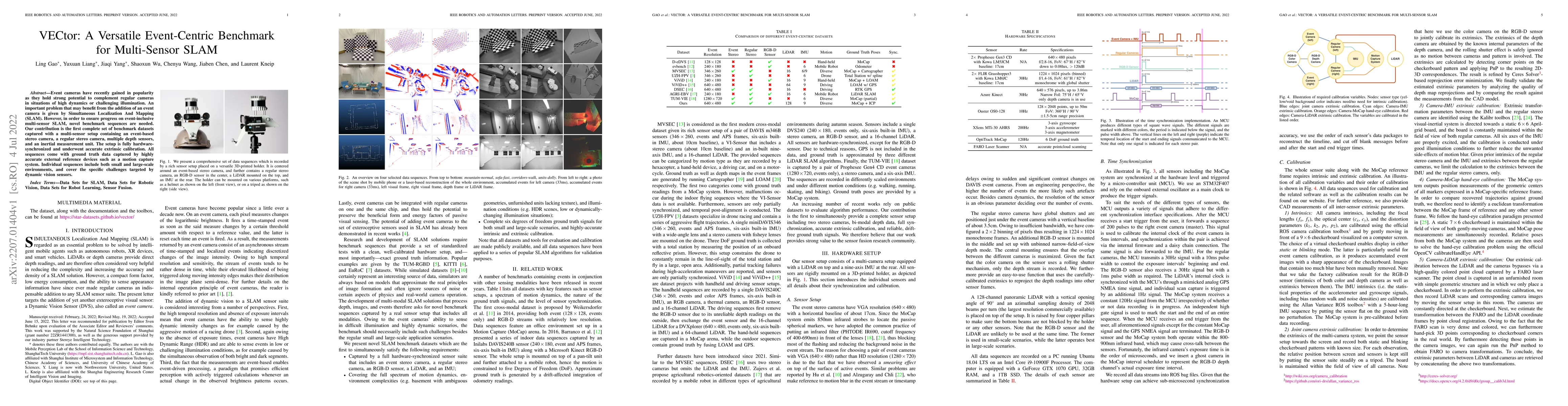 Thumbnail for VECtor: A Versatile Event-Centric Benchmark for Multi-Sensor SLAM