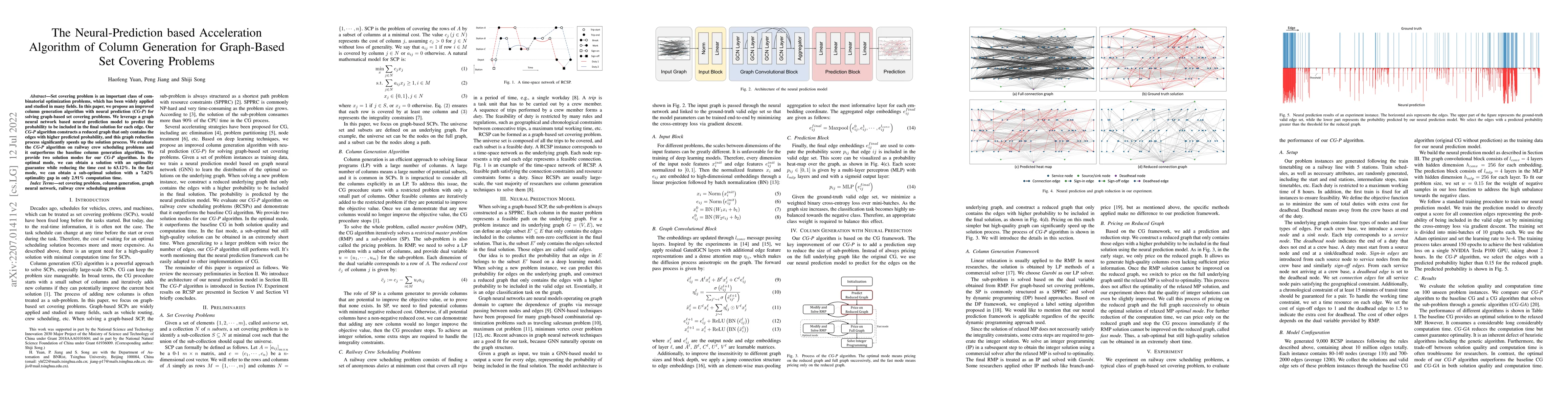 Thumbnail for The Neural-Prediction based Acceleration Algorithm of Column Generation
  for Graph-Based Set Covering Problems