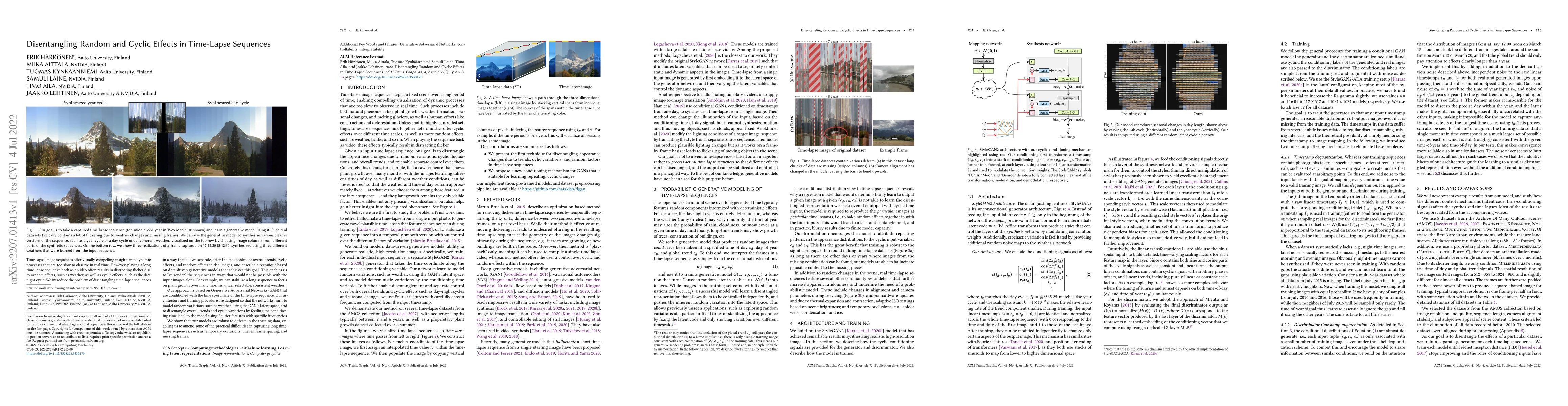 Thumbnail for Disentangling Random and Cyclic Effects in Time-Lapse Sequences