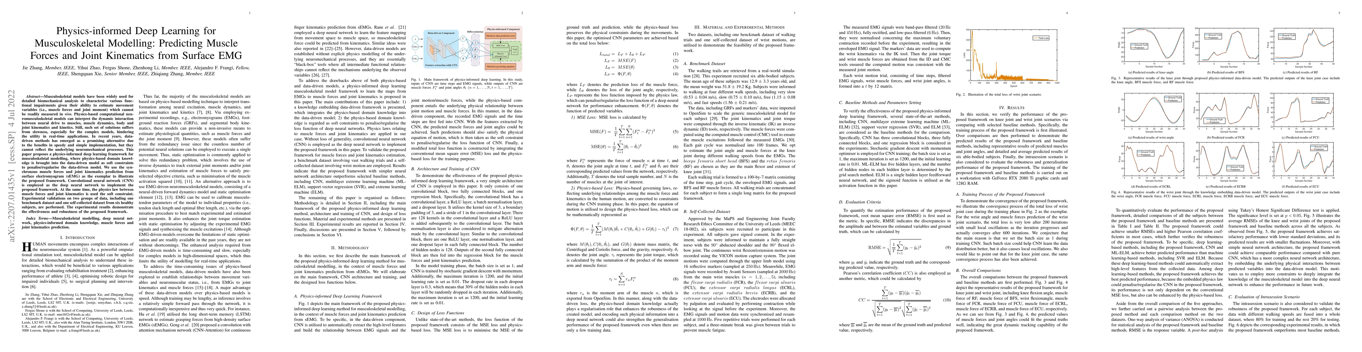 Thumbnail for Physics-informed Deep Learning for Musculoskeletal Modelling: Predicting
  Muscle Forces and Joint Kinematics from Surface EMG