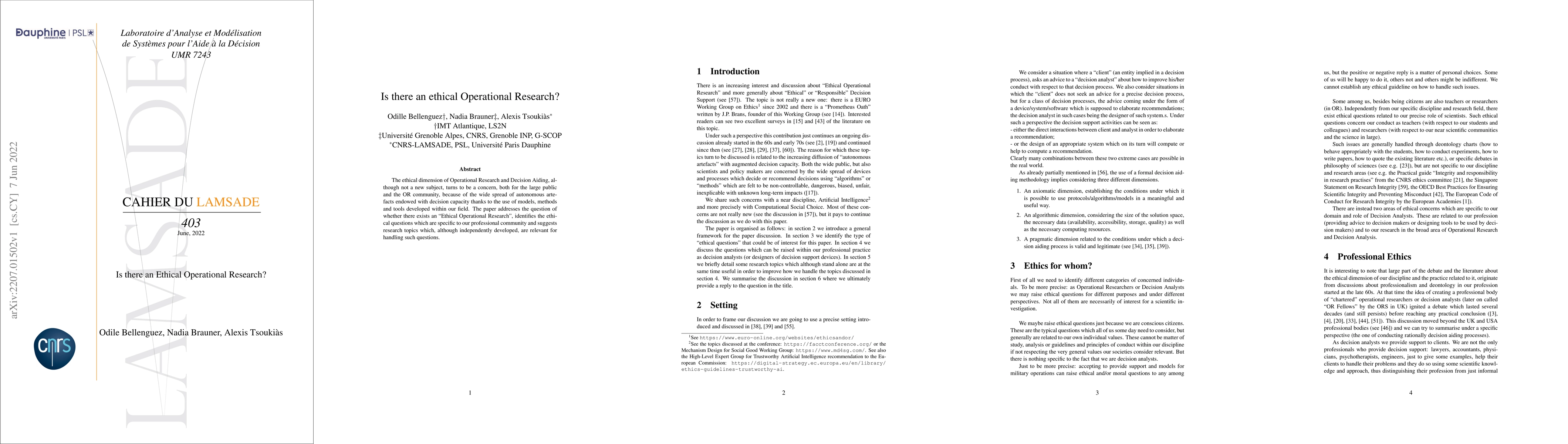 Thumbnail for Is there an Ethical Operational Research?