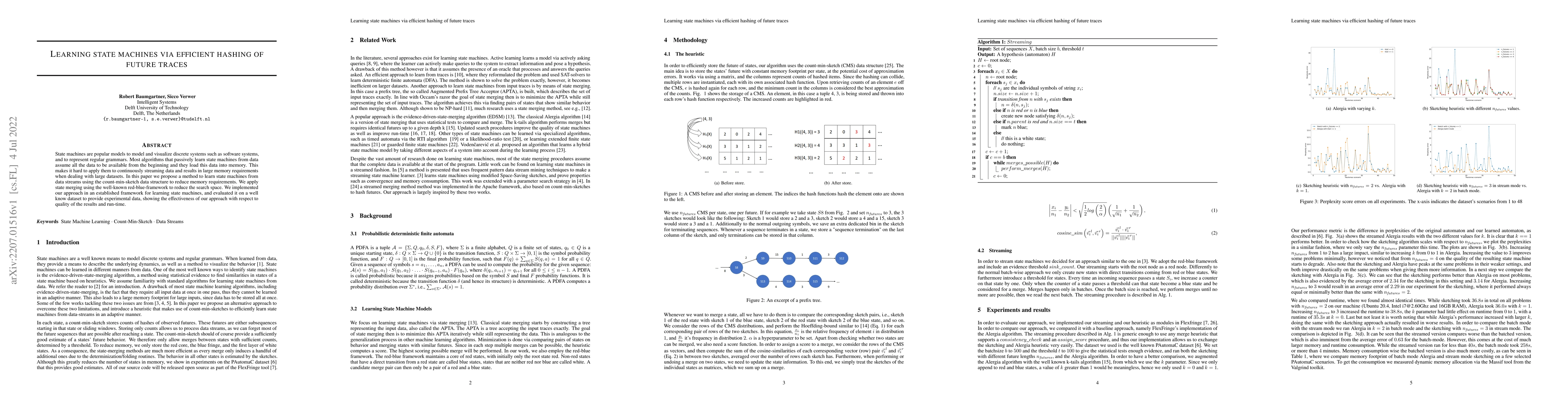 Thumbnail for Learning state machines via efficient hashing of future traces