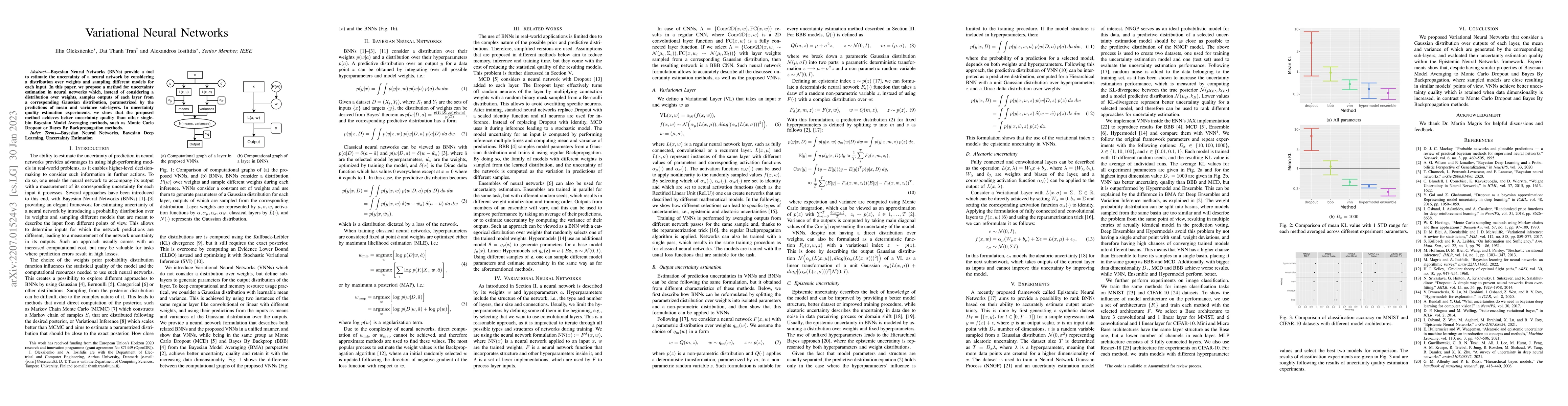 Thumbnail for Variational Neural Networks