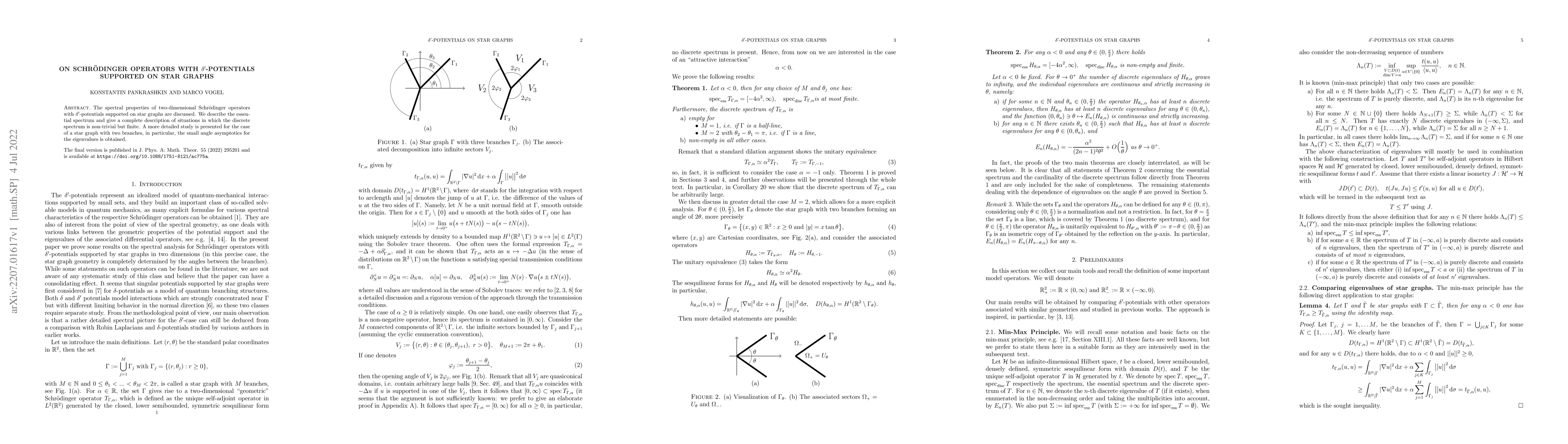 Thumbnail for On Schr\"odinger operators with $\delta'$-potentials supported on star
  graphs