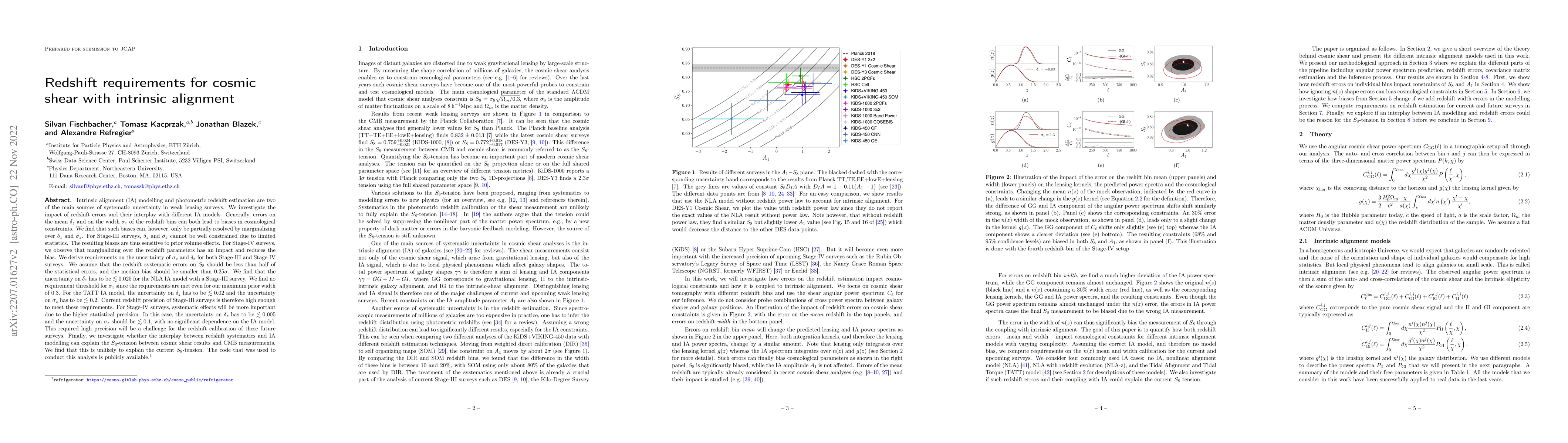Thumbnail for Redshift requirements for cosmic shear with intrinsic alignment