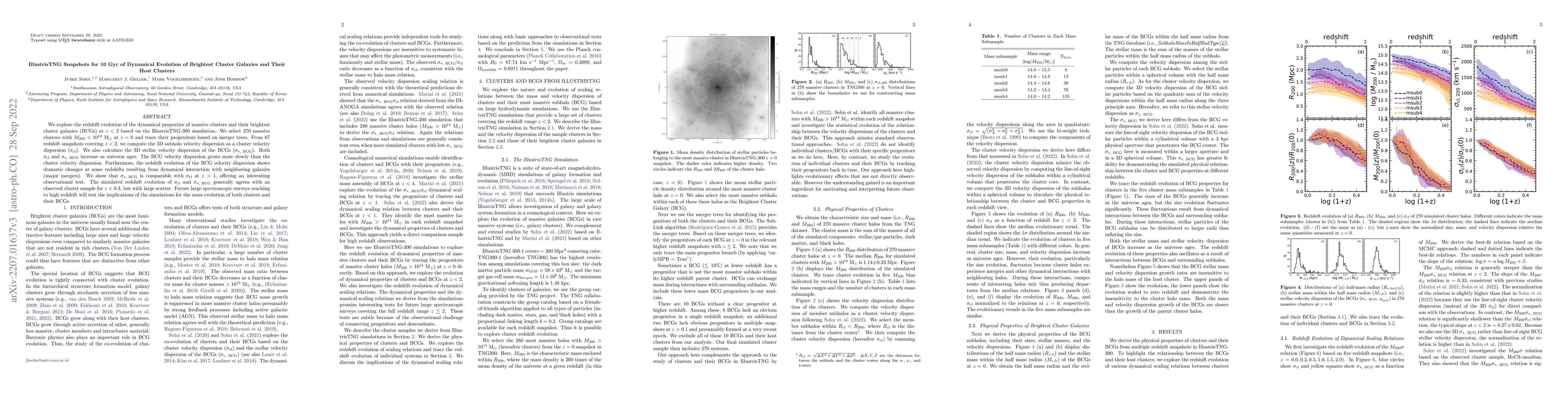 Thumbnail for IllustrisTNG Snapshots for 10 Gyr of Dynamical Evolution of Brightest
  Cluster Galaxies and Their Host Clusters