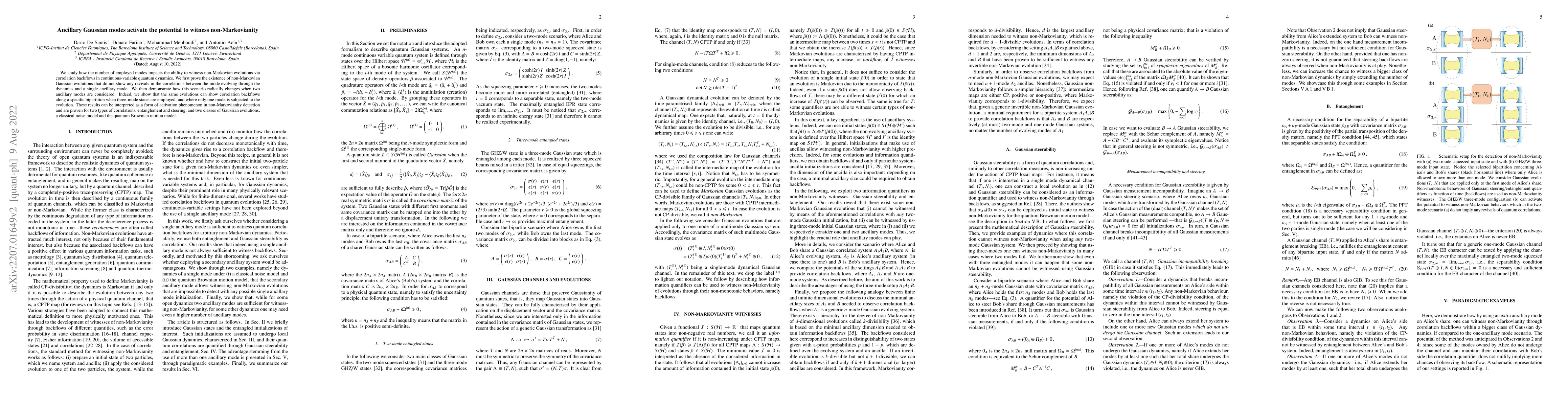 Thumbnail for Ancillary Gaussian modes activate the potential to witness
  non-Markovianity