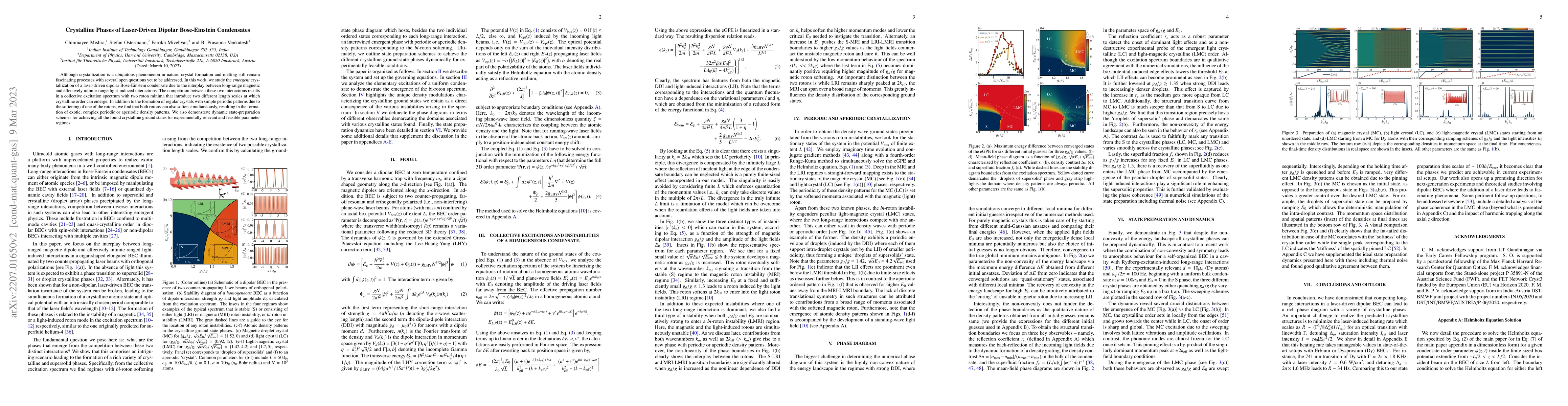 Thumbnail for Crystalline Phases of Laser-Driven Dipolar Bose-Einstein Condensates